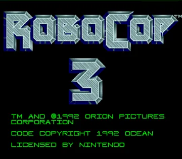 RoboCop 3 (USA) (Arcade) screen shot title